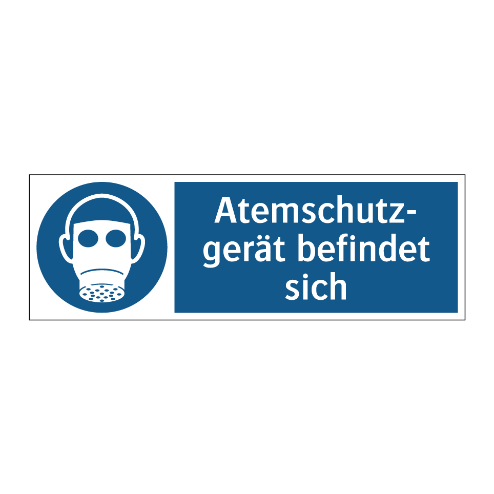 Atemschutz- gerät befindet sich
