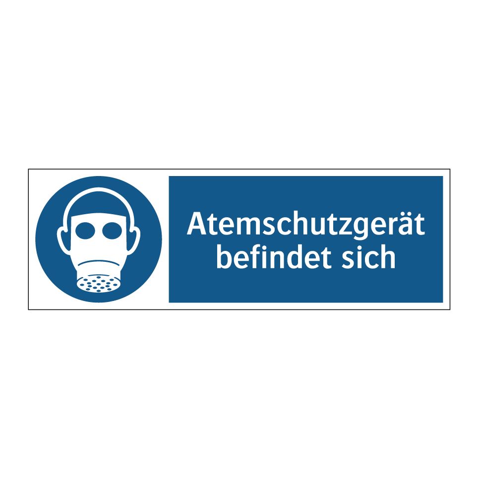Atemschutzgerät befindet sich