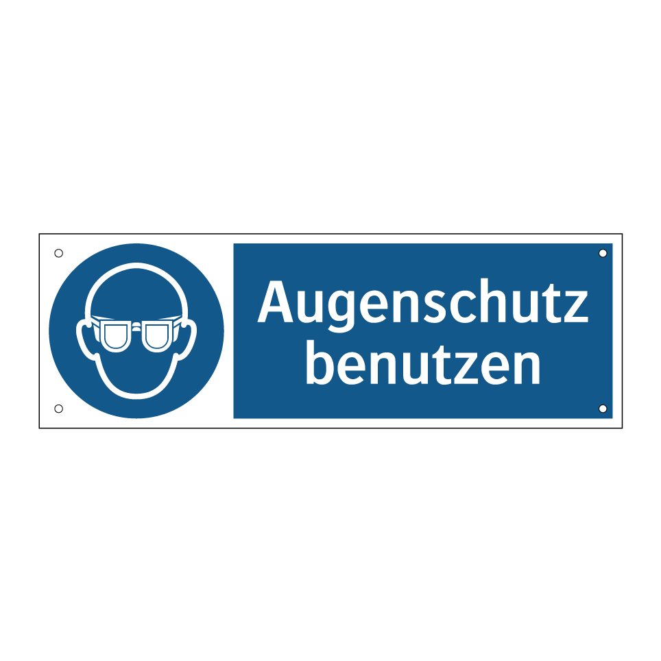 Augenschutz benutzen