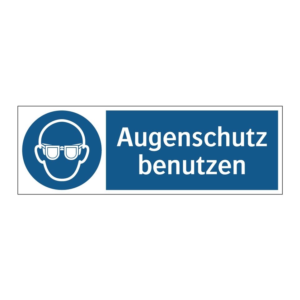 Augenschutz benutzen