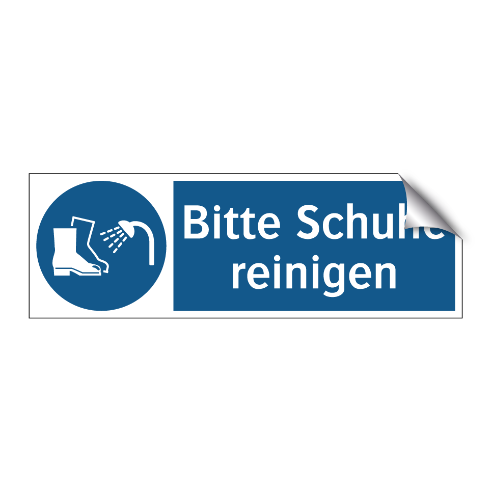 Bitte Schuhe reinigen