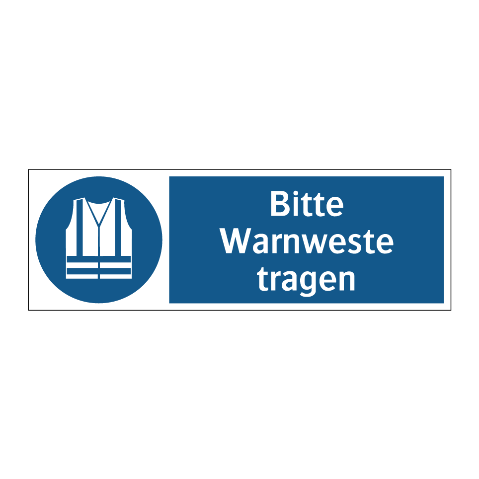 Bitte Warnweste tragen