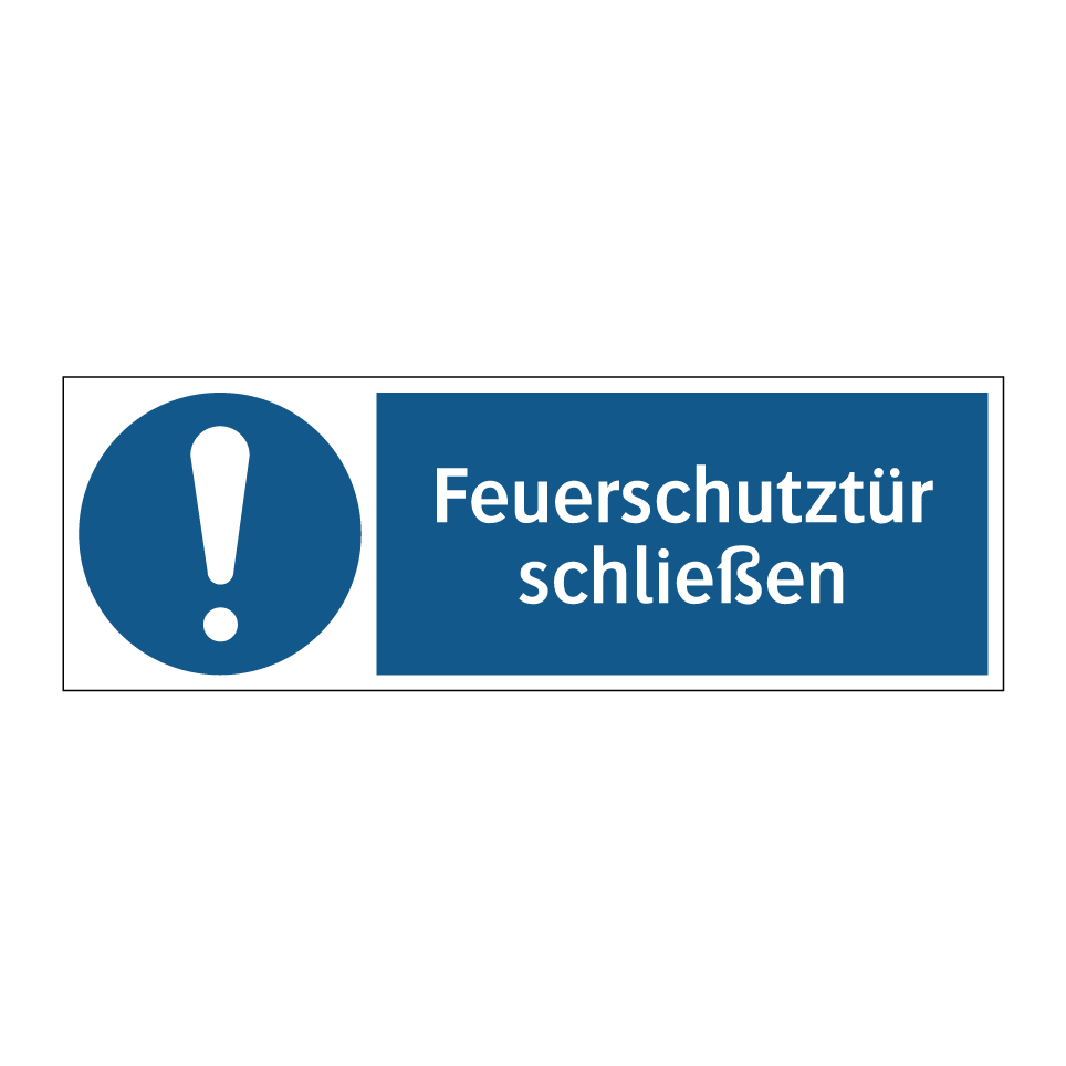 Feuerschutztür schließen