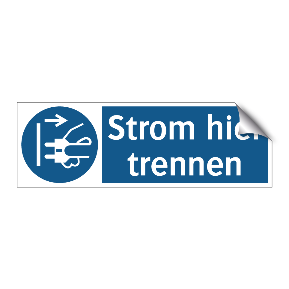 Strom hier trennen