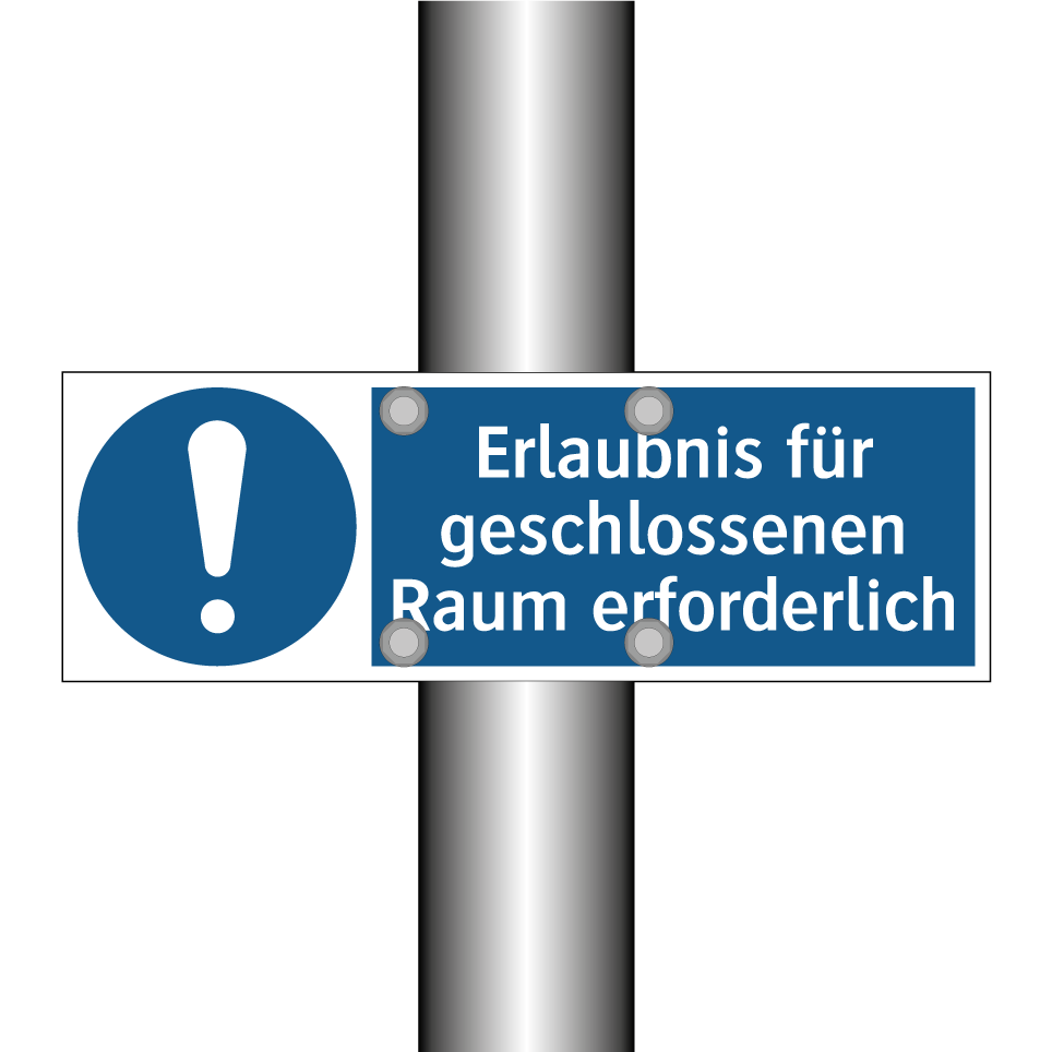 Erlaubnis für geschlossenen Raum erforderlich