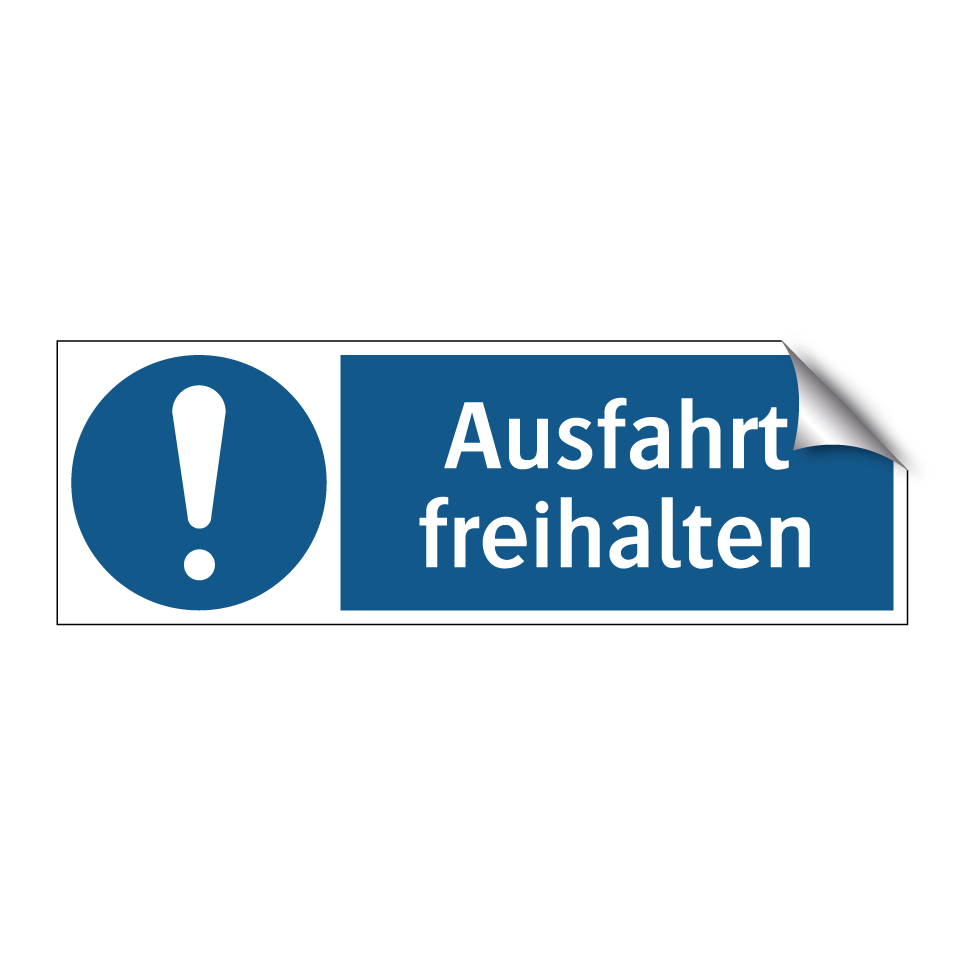 Ausfahrt freihalten