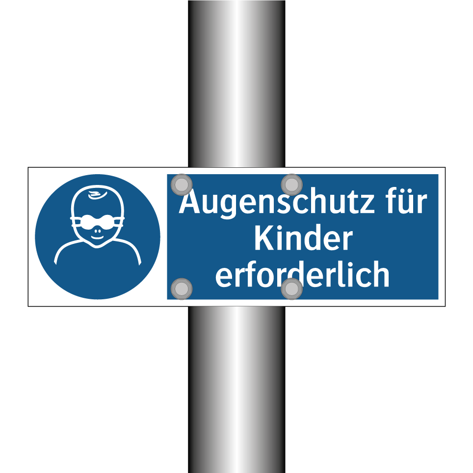 Augenschutz für Kinder erforderlich