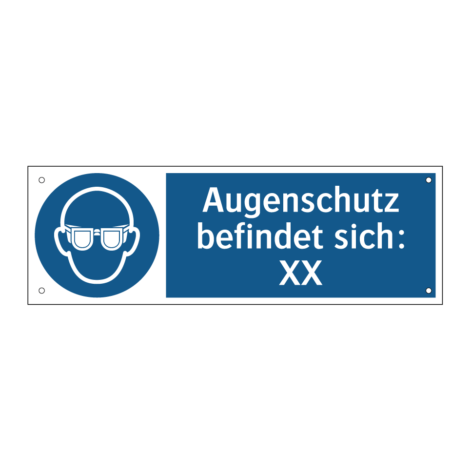 Augenschutz befindet sich: XX