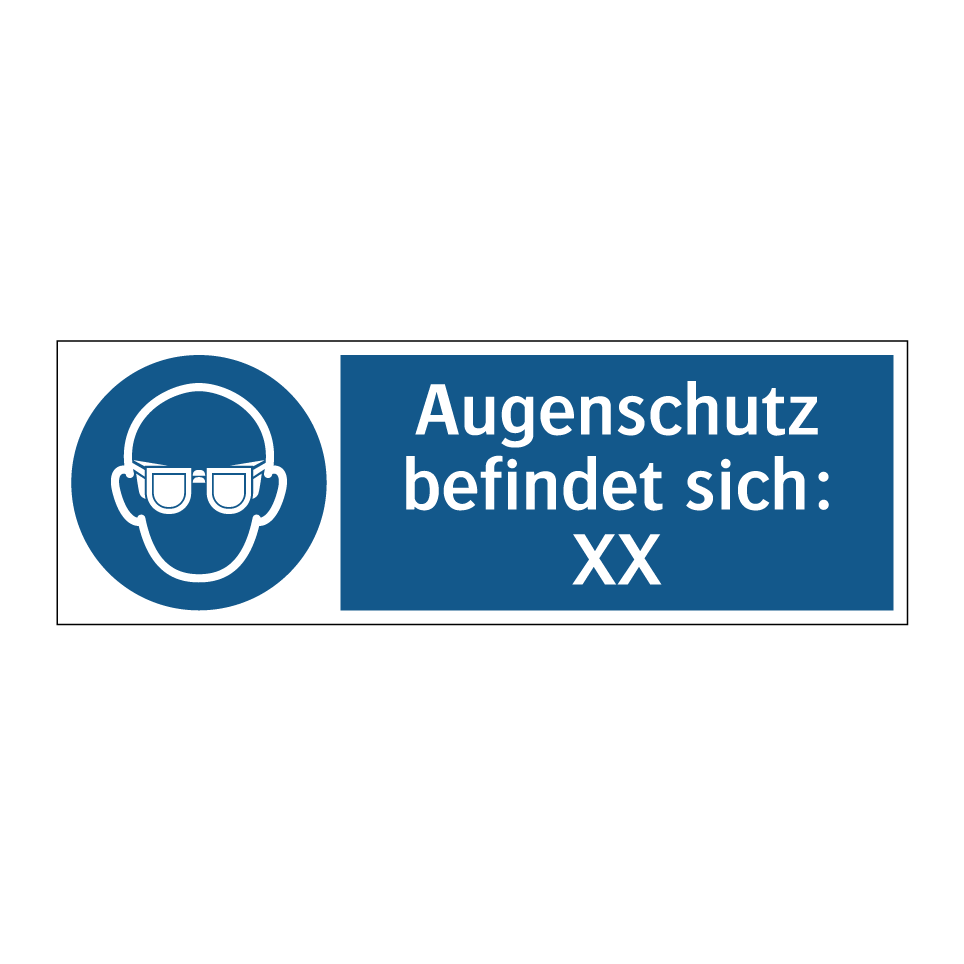 Augenschutz befindet sich: XX