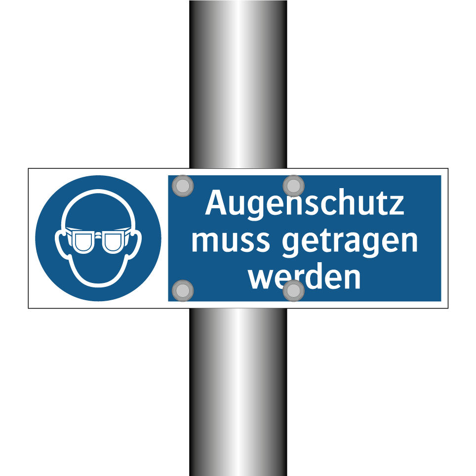 Augenschutz muss getragen werden