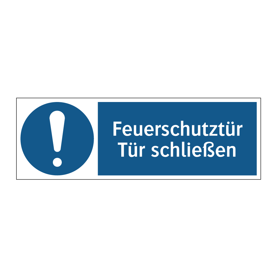 Feuerschutztür Tür schließen
