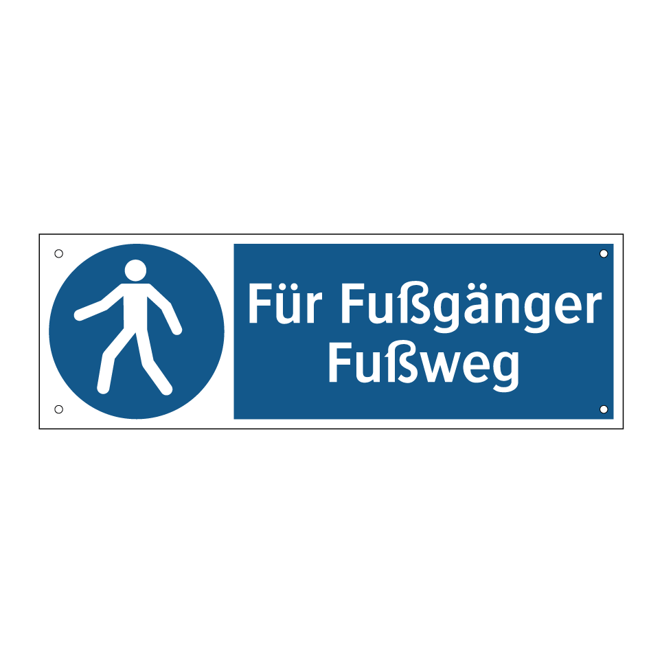 Für Fußgänger Fußweg