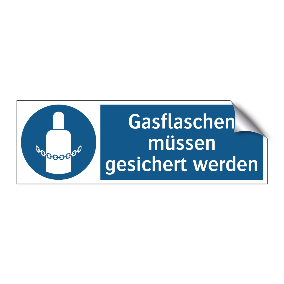 Gasflaschen müssen gesichert werden