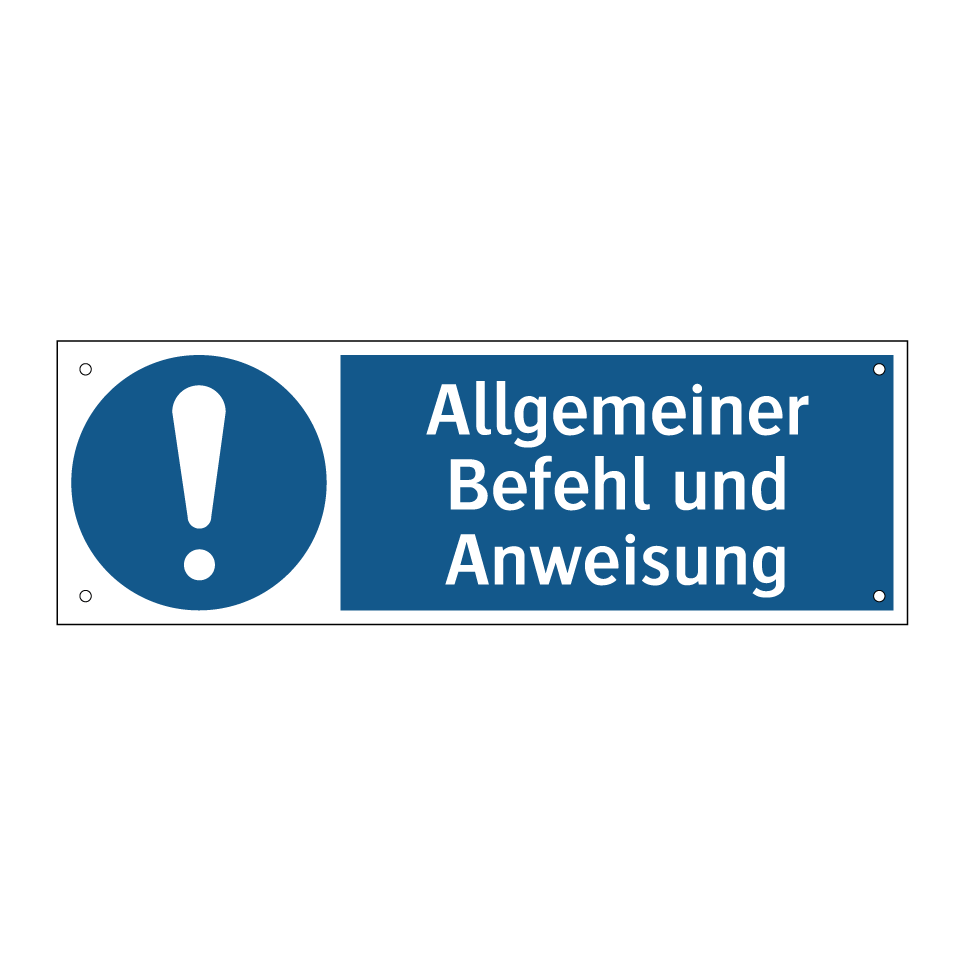 Allgemeiner Befehl und Anweisung