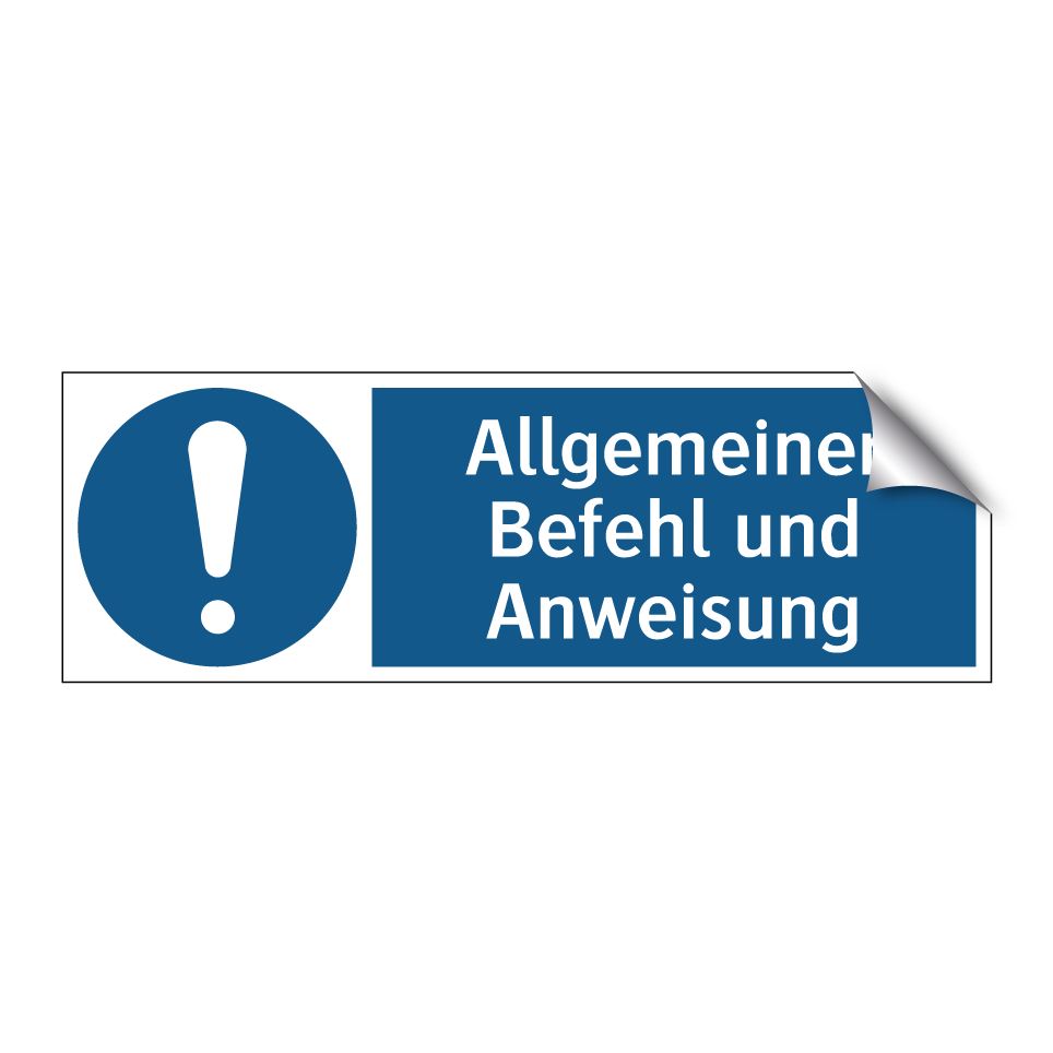 Allgemeiner Befehl und Anweisung