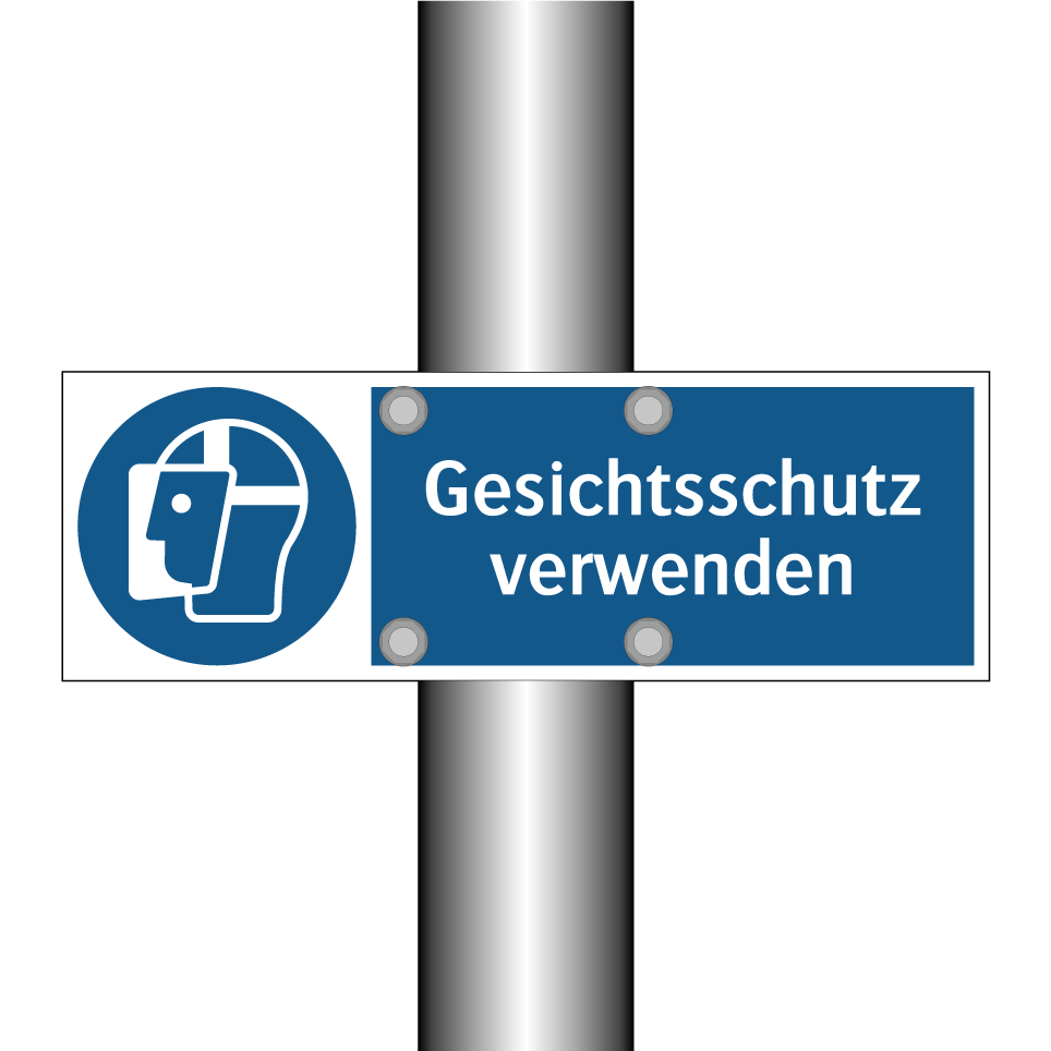 Gesichtsschutz verwenden