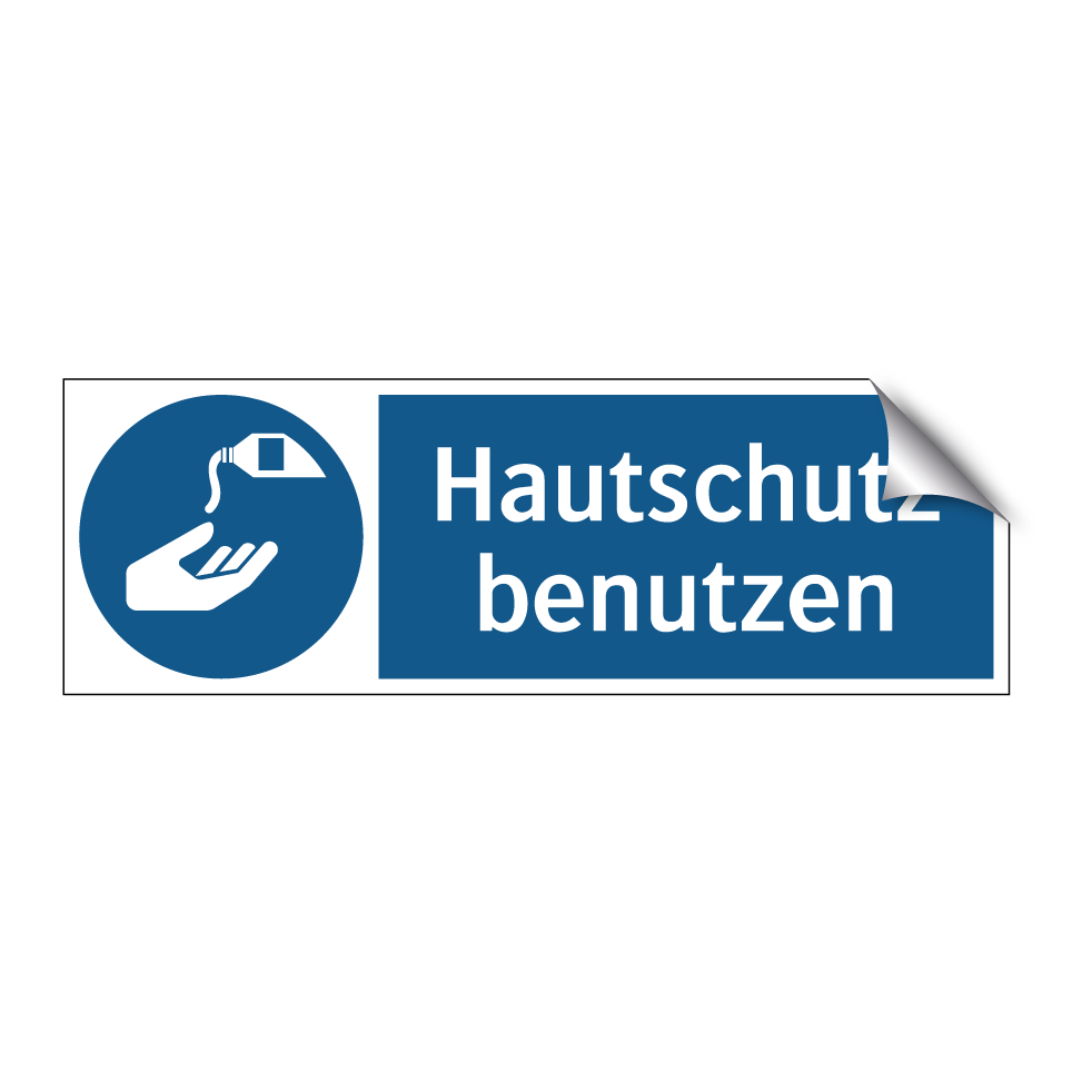Hautschutz benutzen