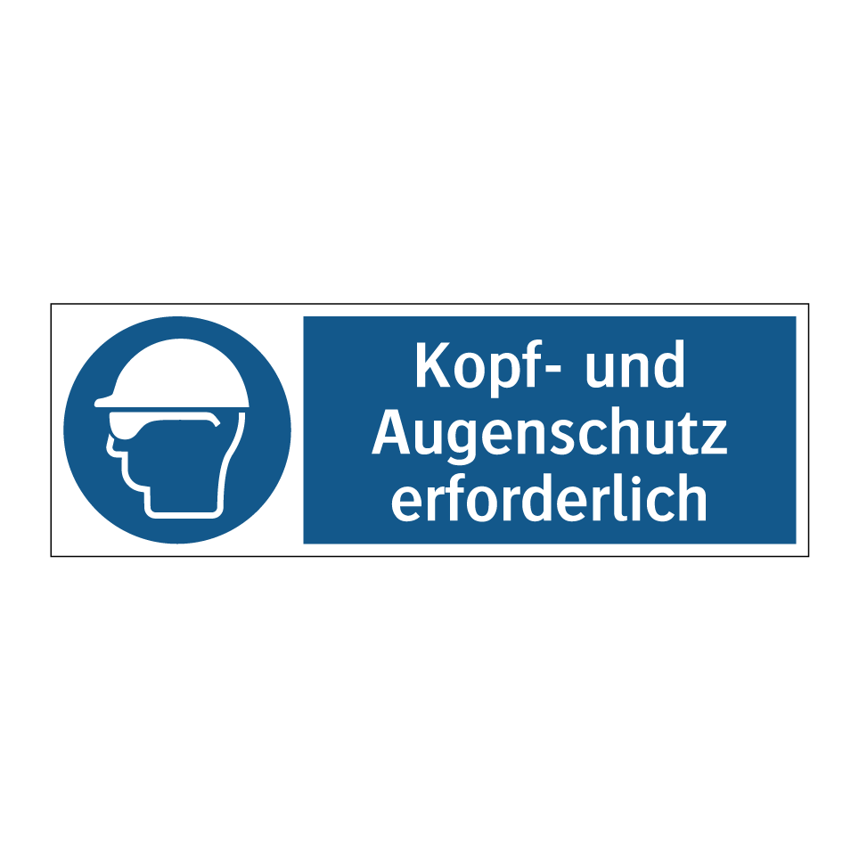 Kopf- und Augenschutz erforderlich