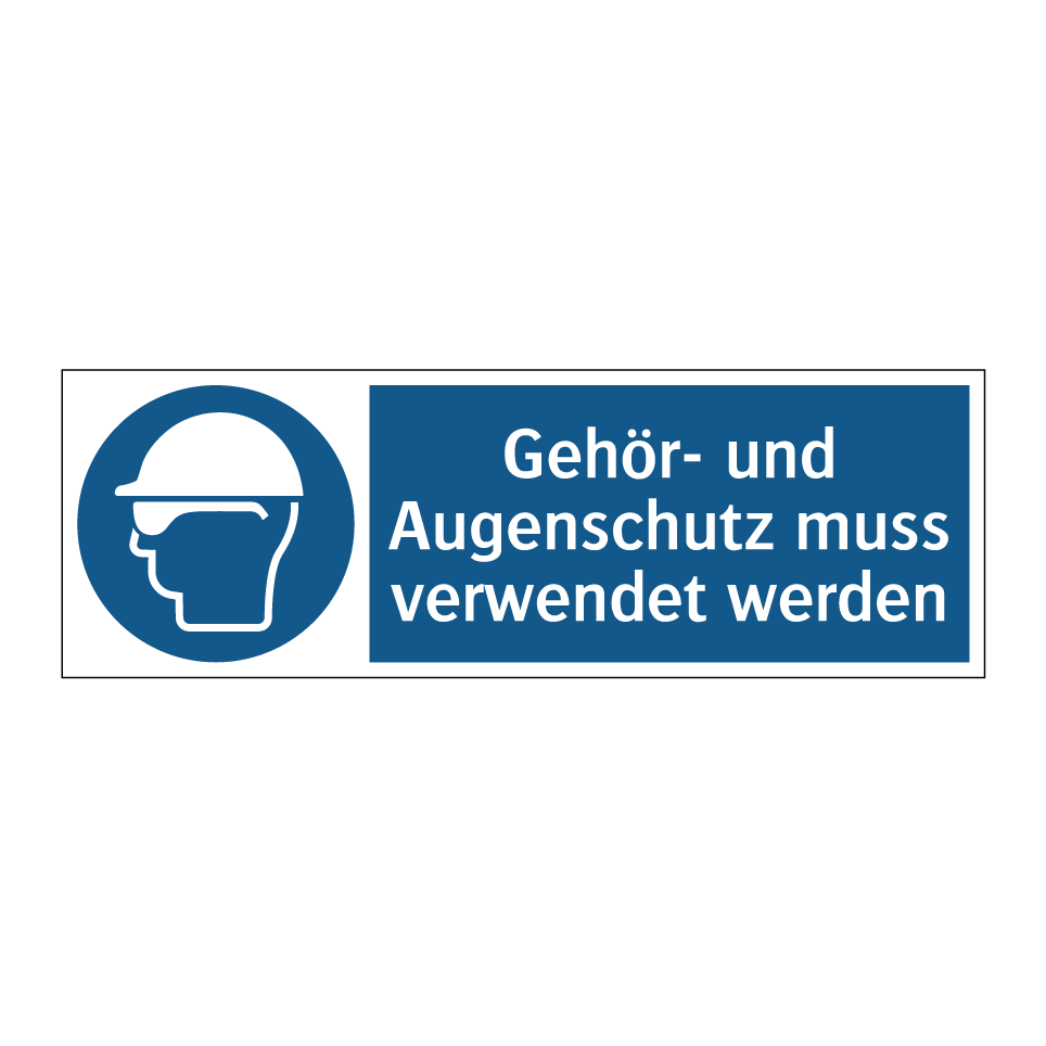 Gehör- und Augenschutz muss verwendet werden