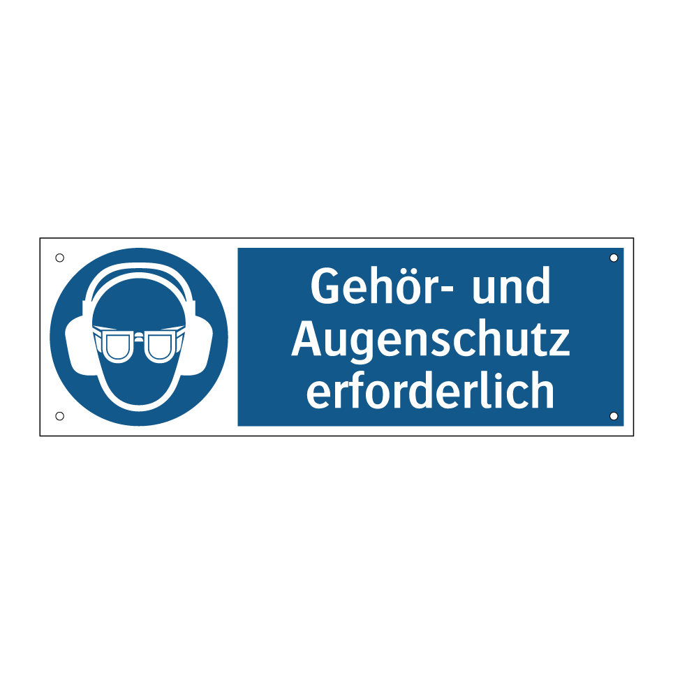 Gehör- und Augenschutz erforderlich