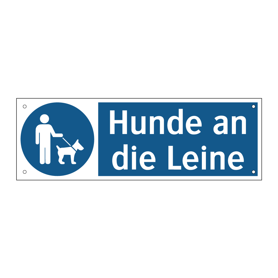Hunde an die Leine