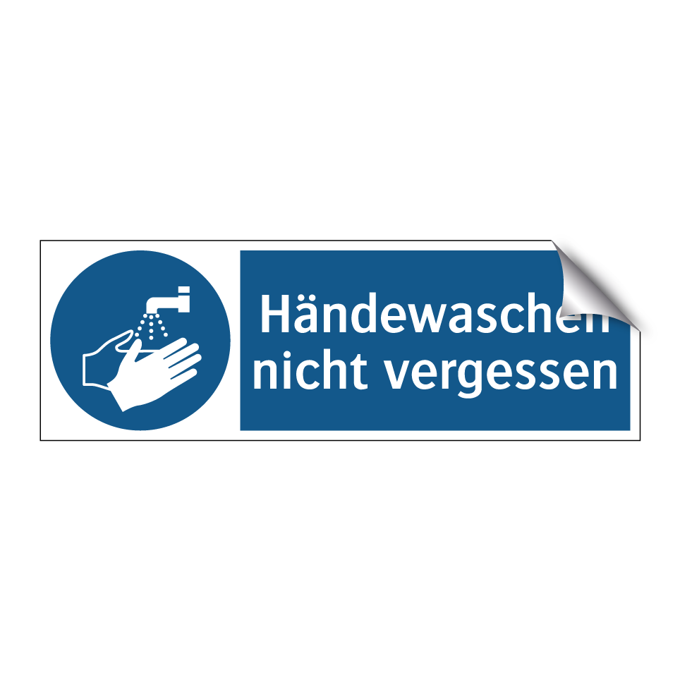 Händewaschen nicht vergessen