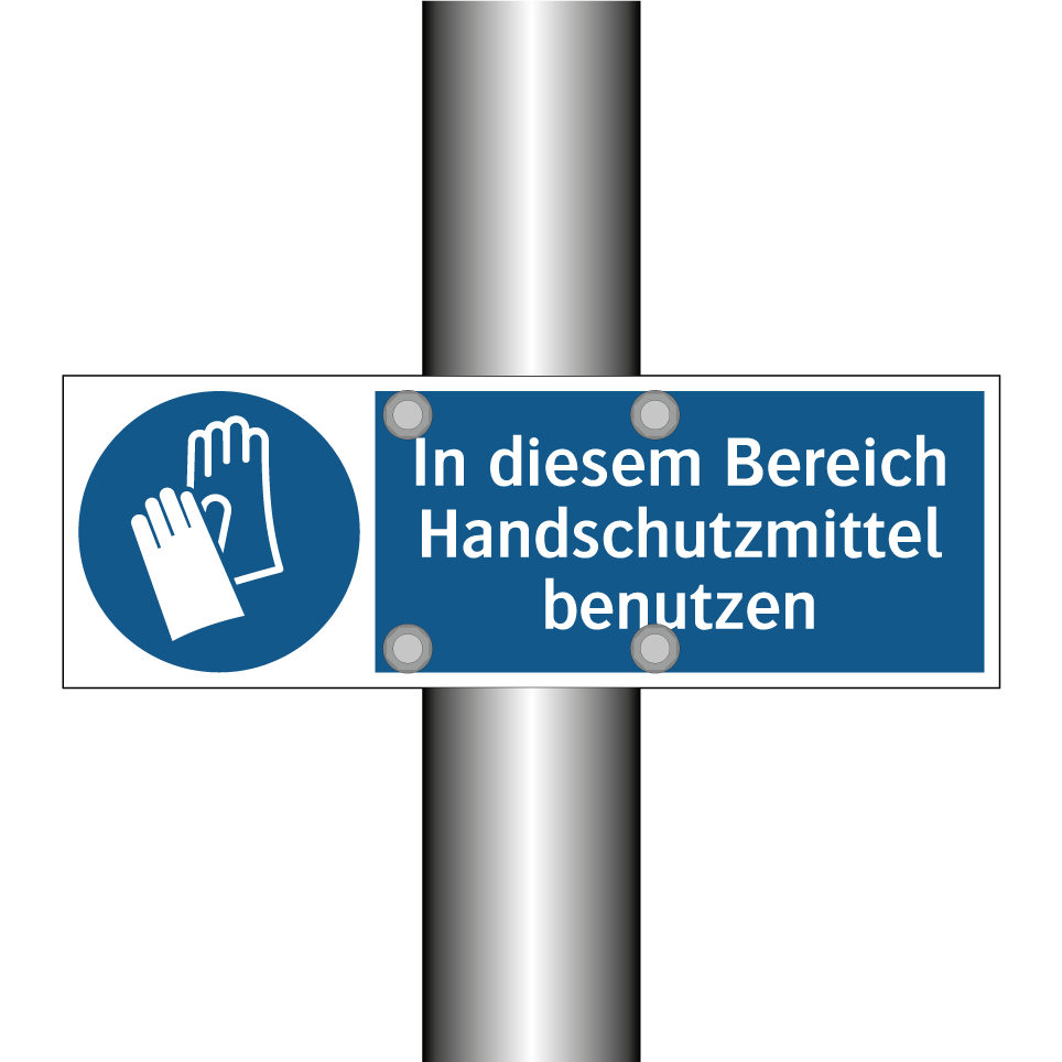 In diesem Bereich Handschutzmittel benutzen