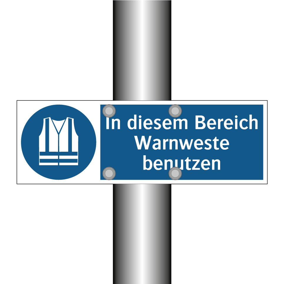 In diesem Bereich Warnweste benutzen