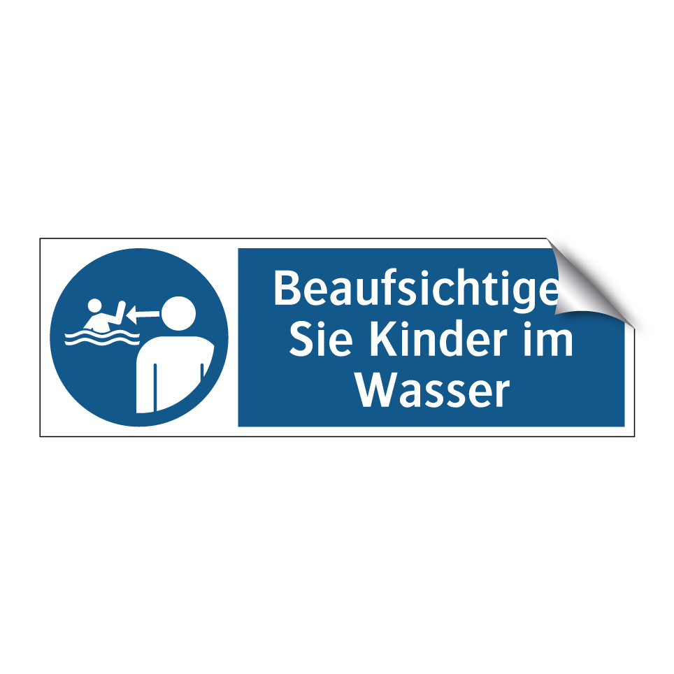 Beaufsichtigen Sie Kinder im Wasser