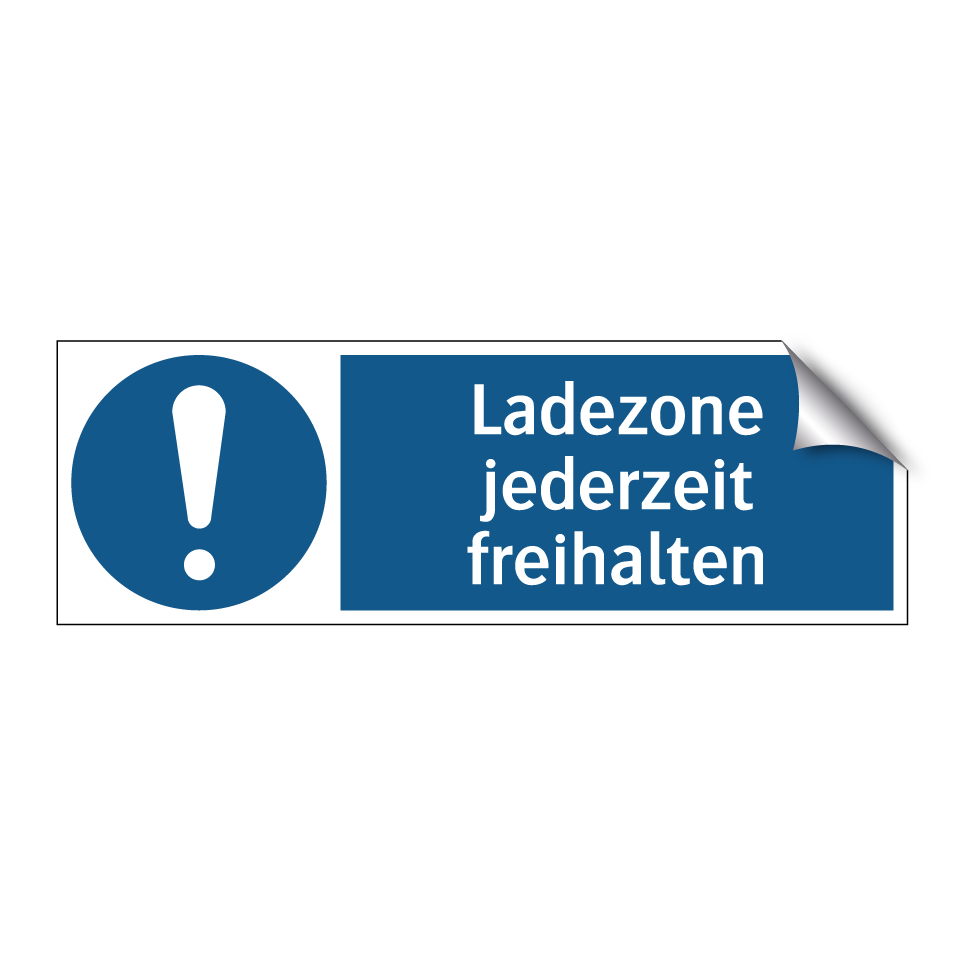 Ladezone jederzeit freihalten