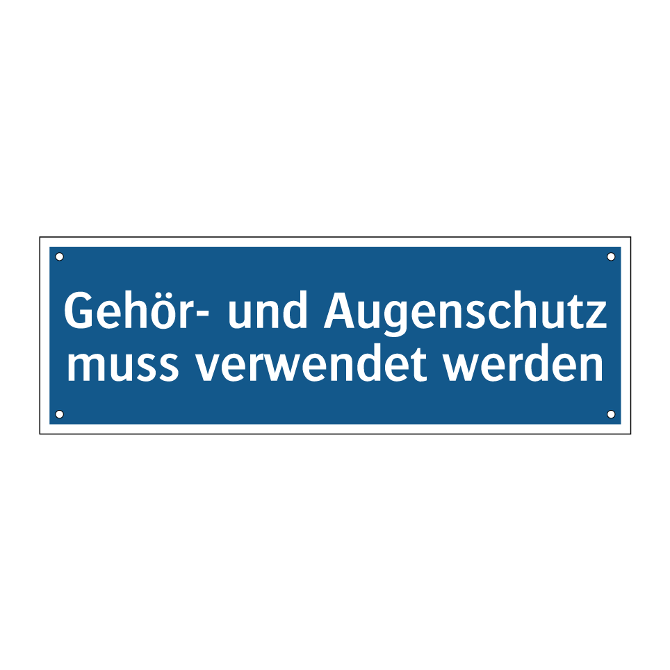 Gehör- und Augenschutz muss verwendet werden