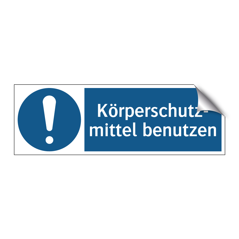 Körperschutz- mittel benutzen