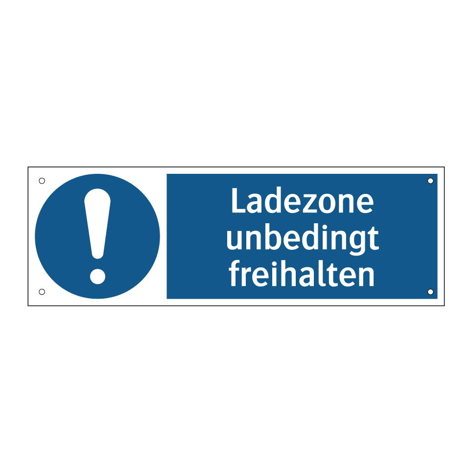 Ladezone unbedingt freihalten