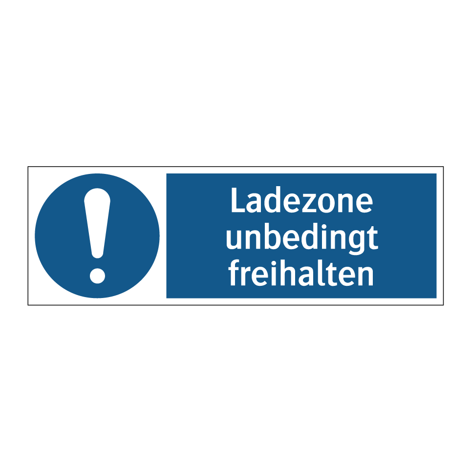 Ladezone unbedingt freihalten