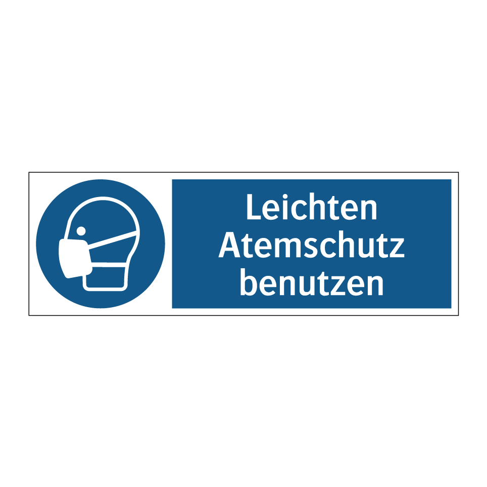 Leichten Atemschutz benutzen