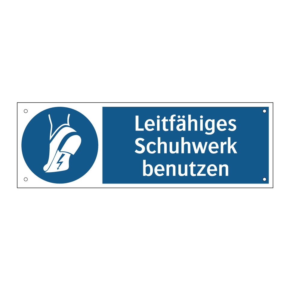 Leitfähiges Schuhwerk benutzen