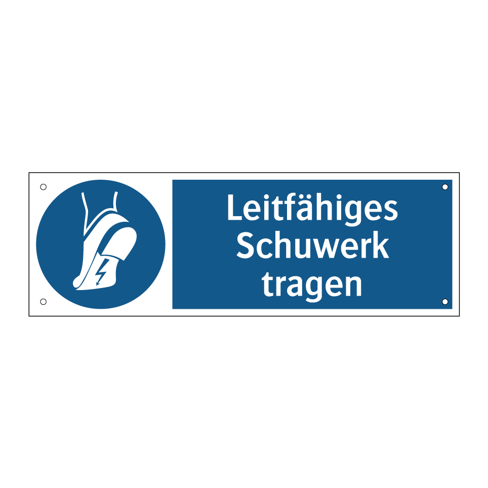Leitfähiges Schuwerk tragen