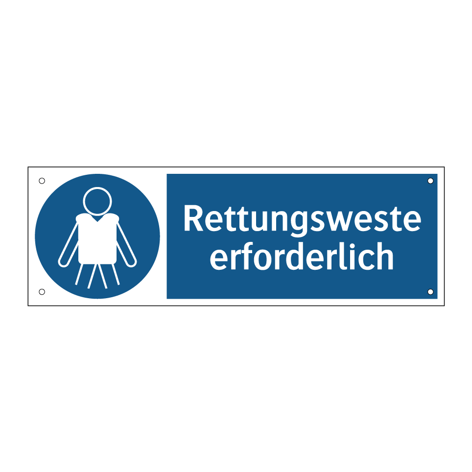 Rettungsweste erforderlich
