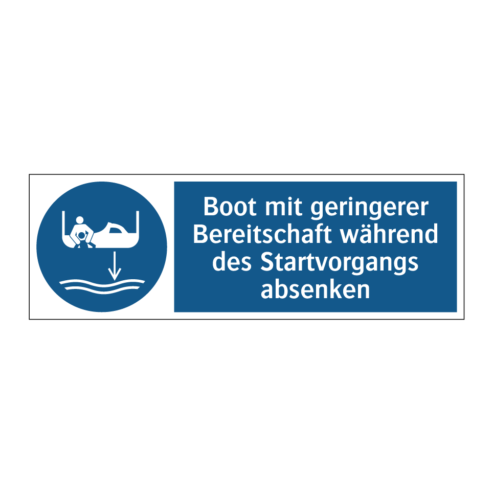 Boot mit geringerer Bereitschaft während des Startvorgangs absenken
