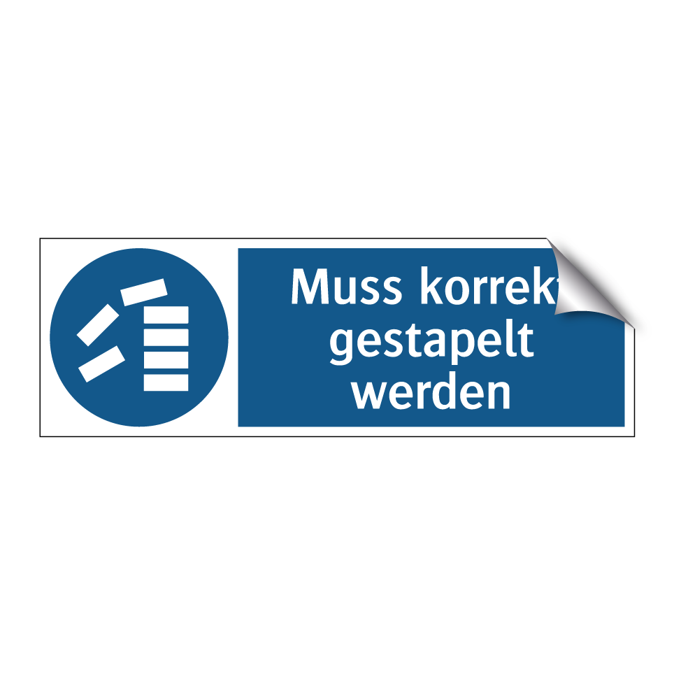 Muss korrekt gestapelt werden