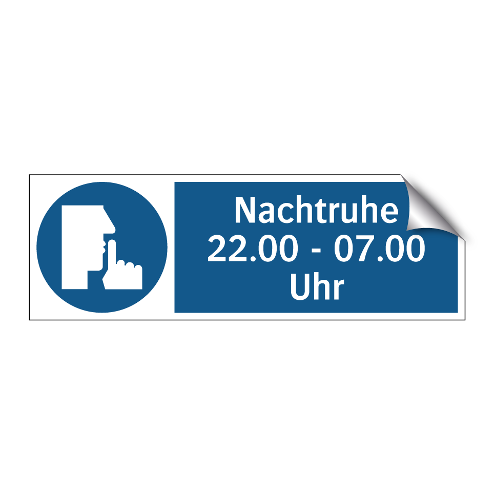 Nachtruhe 22.00 - 07.00 Uhr