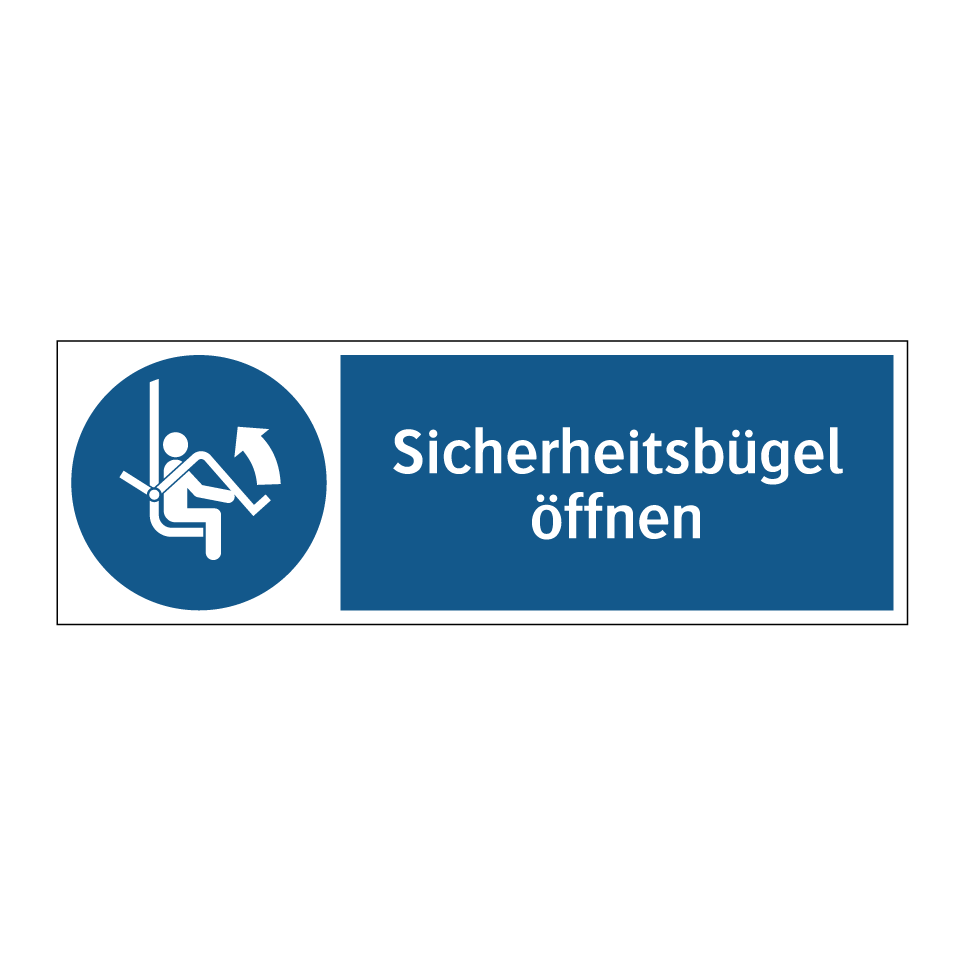 Sicherheitsbügel öffnen