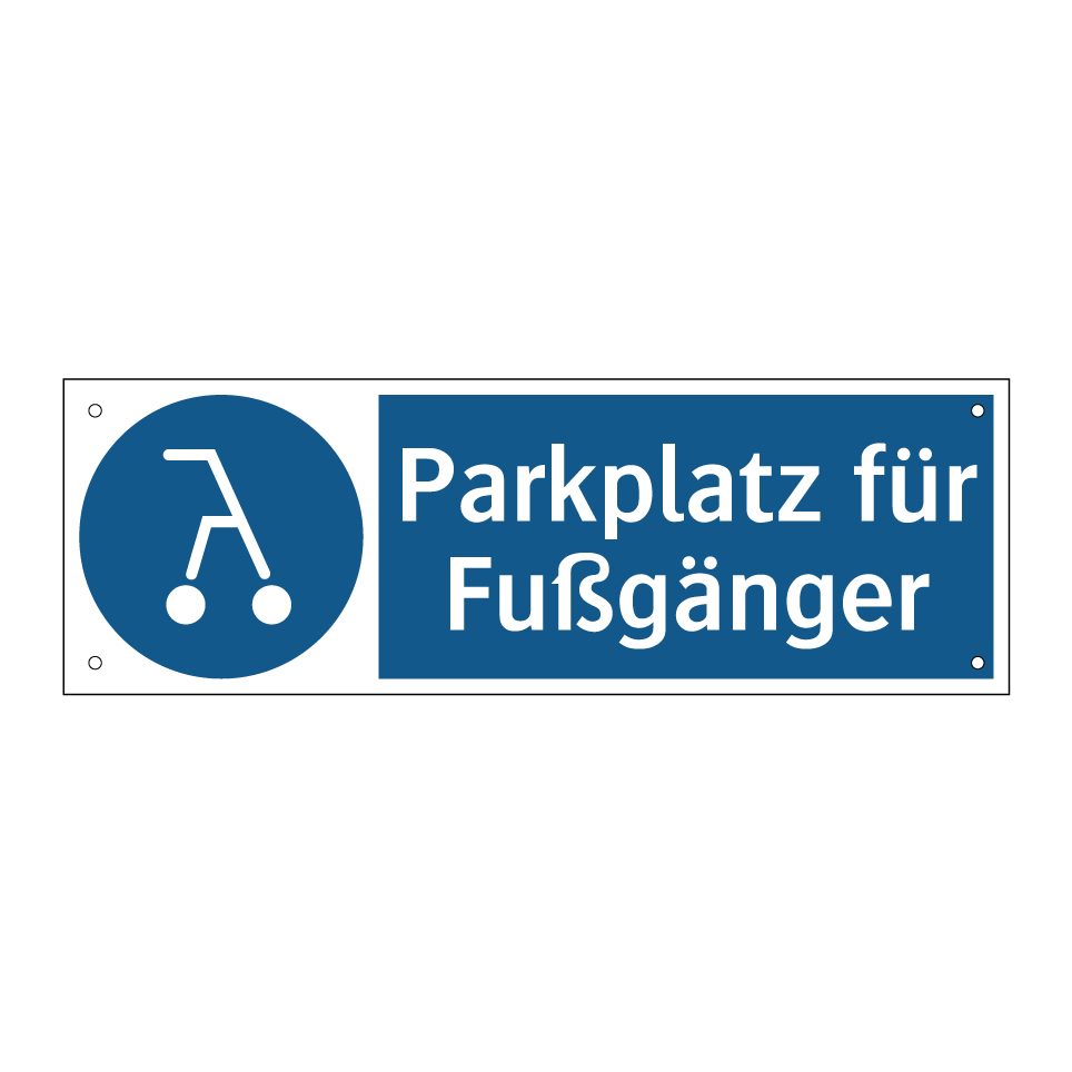 Parkplatz für Fußgänger