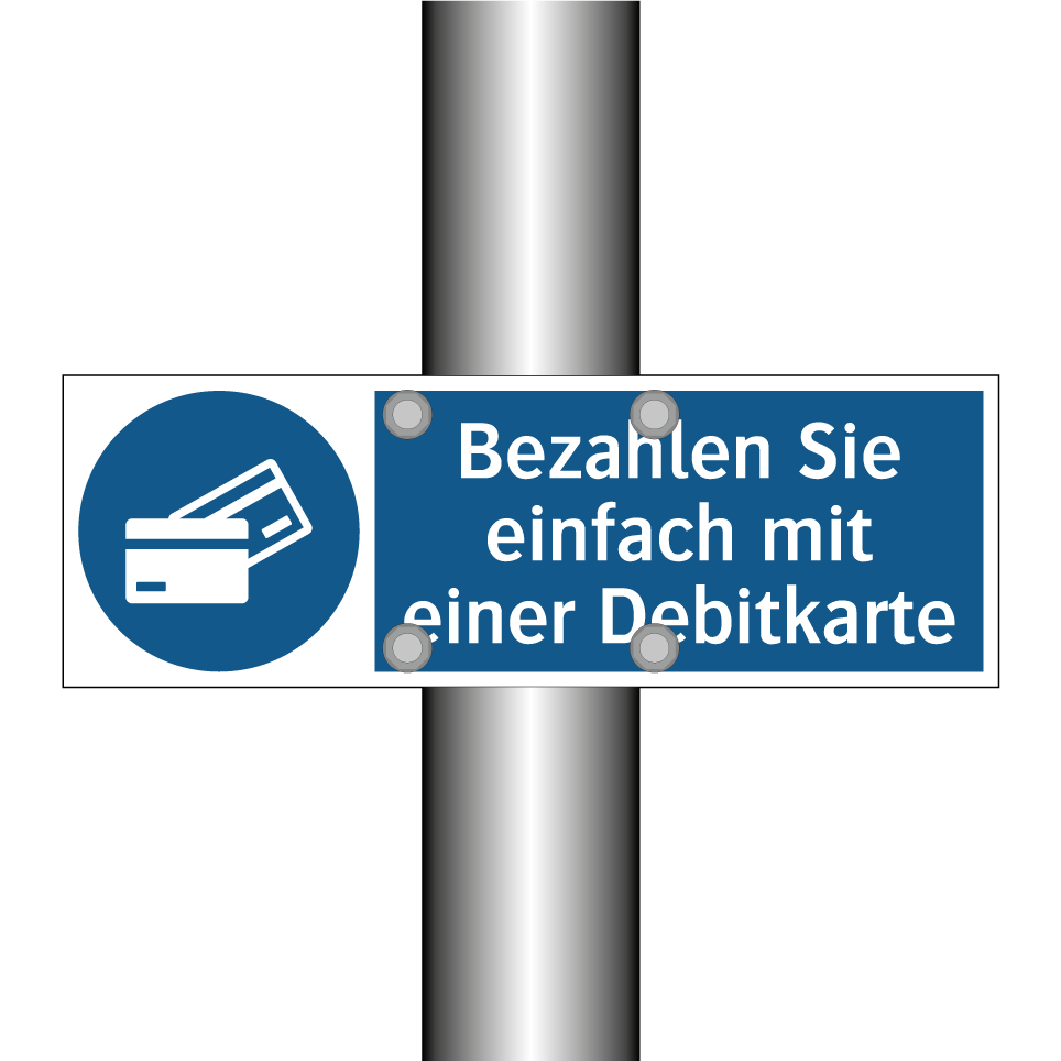 Bezahlen Sie einfach mit einer Debitkarte