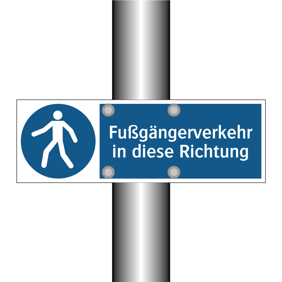Fußgängerverkehr in diese Richtung