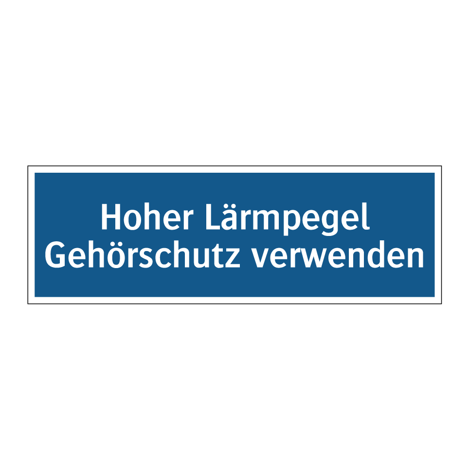 Hoher Lärmpegel Gehörschutz verwenden