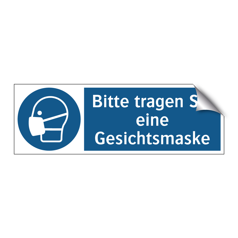 Bitte tragen Sie eine Gesichtsmaske