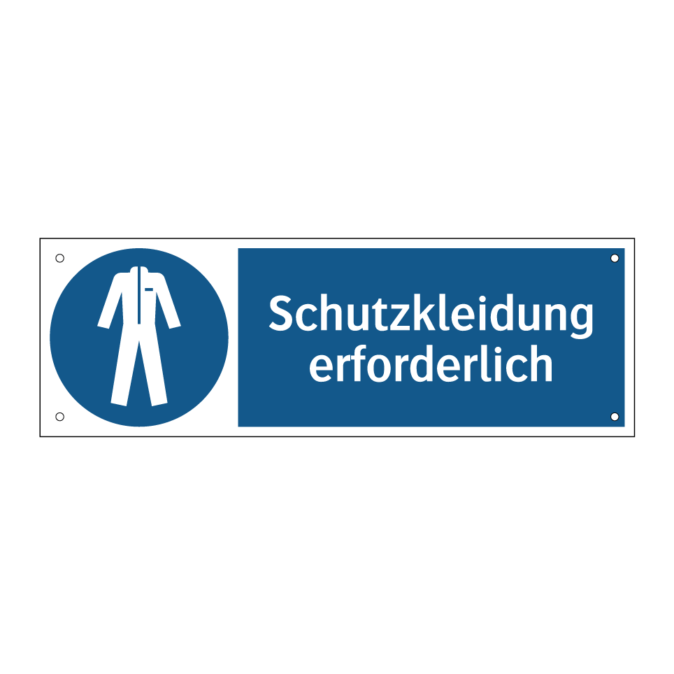 Schutzkleidung erforderlich