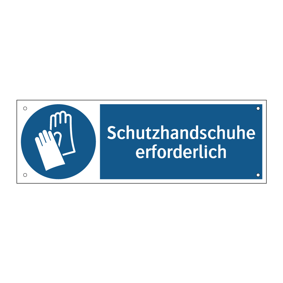Schutzhandschuhe erforderlich