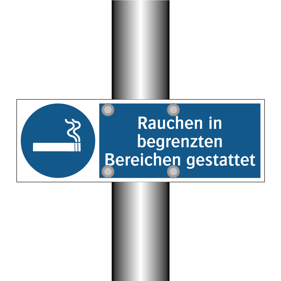 Rauchen in begrenzten Bereichen gestattet